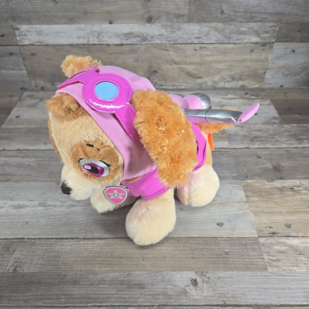 Build A Bear Paw Patrol Skye Plush Dog Nickelodeon 11” w/Jet Pack/Vest/helmet