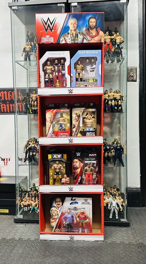 WWE Ultimate Edition Collector Display Wrestling Figure Stand Reigns Cody Rhodes