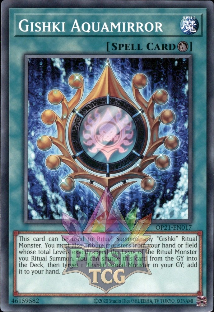 Gishki Aquamirror OP21-EN017 Ultra Rare Yugioh Card