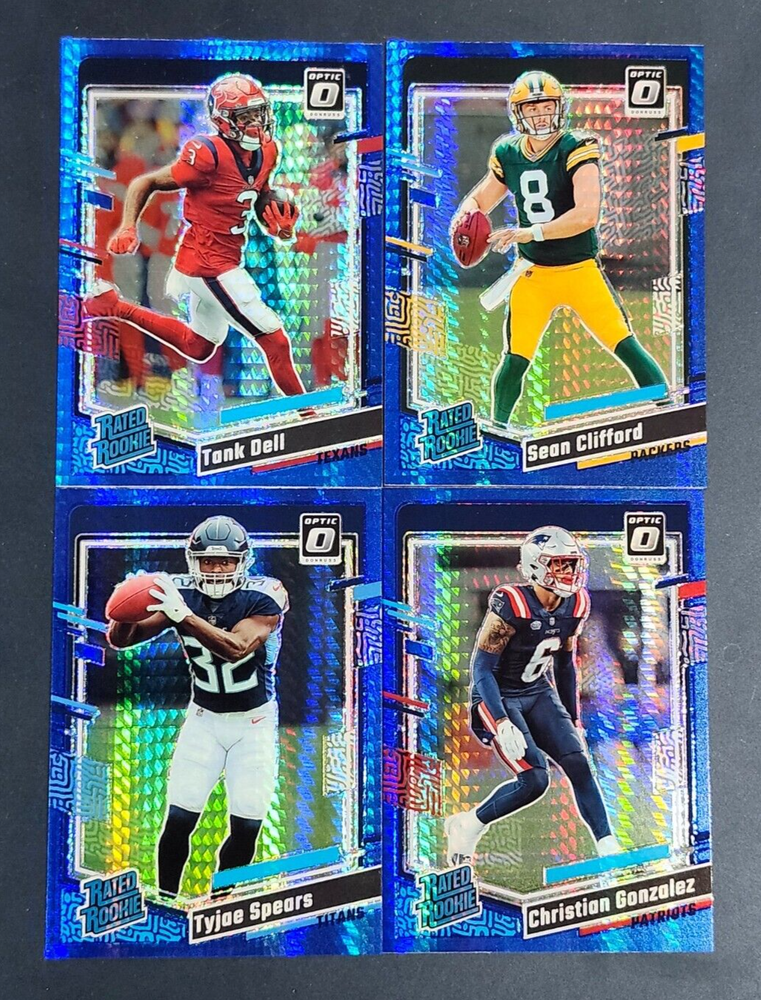 2023 Panini Donruss Optic Deonte Banks Blue Hyper Prizm RC #278