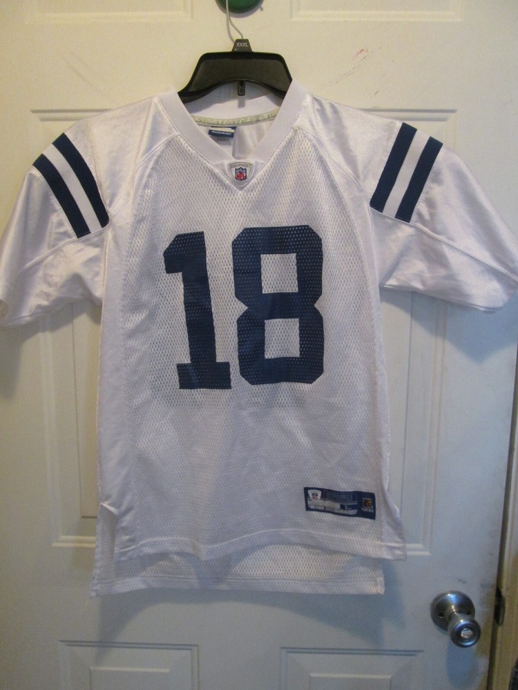 Youth Large Indianapolis Colts Peyton Manning Reebok NFL On-Field Jersey