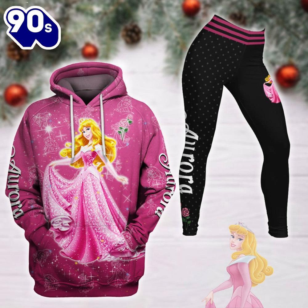Aurora Princess Cartoon Hoodie And Leggings Set - Musicdope90s