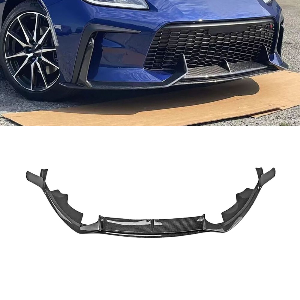 For Toyota GR86 Subaru BRZ 2022-24 Real Carbon Front Bumper Lip Spoiler Splitter
