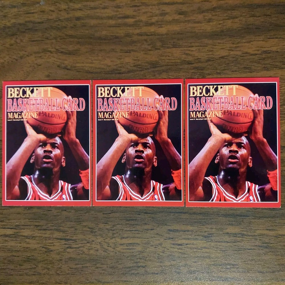 3 Michael Jordan 2019 Beckett Rare Promo Covers #1 Issue Cards
