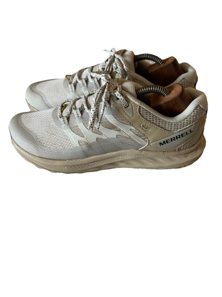 Merrell Women’s Antora 3 Trail Hiking Run Vibram Shoes Sneakers Oyster Size 9.5