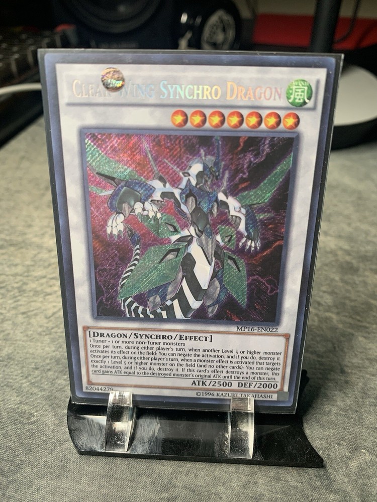 Yugioh! LP Clear Wing Synchro Dragon - MP16-EN022 - Secret Rare
