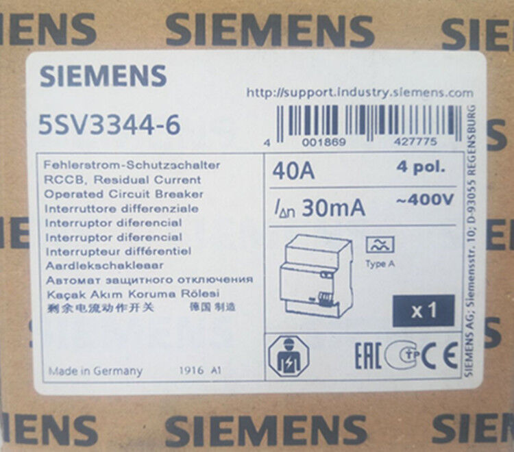 1PC   5SV3344-6 40A  NEW    #E8