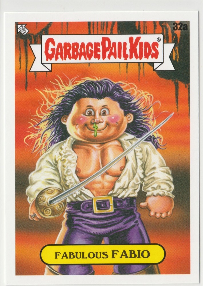 Fabulous Fabio #32a Garbage Pail Kids GPK 2022 Book Worms Trading Card