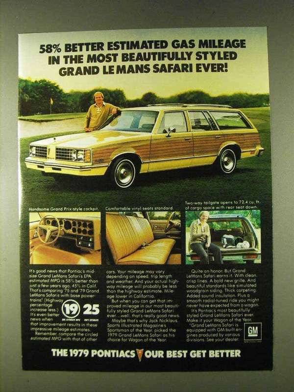 1979 Pontiac Grand LeMans Safari Ad - Jack Nicklaus