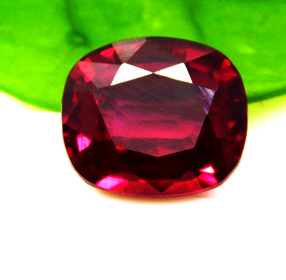 16.61 Ct Natural Mozambique Blood Red Ruby Cushion Loose Gemstone Certified