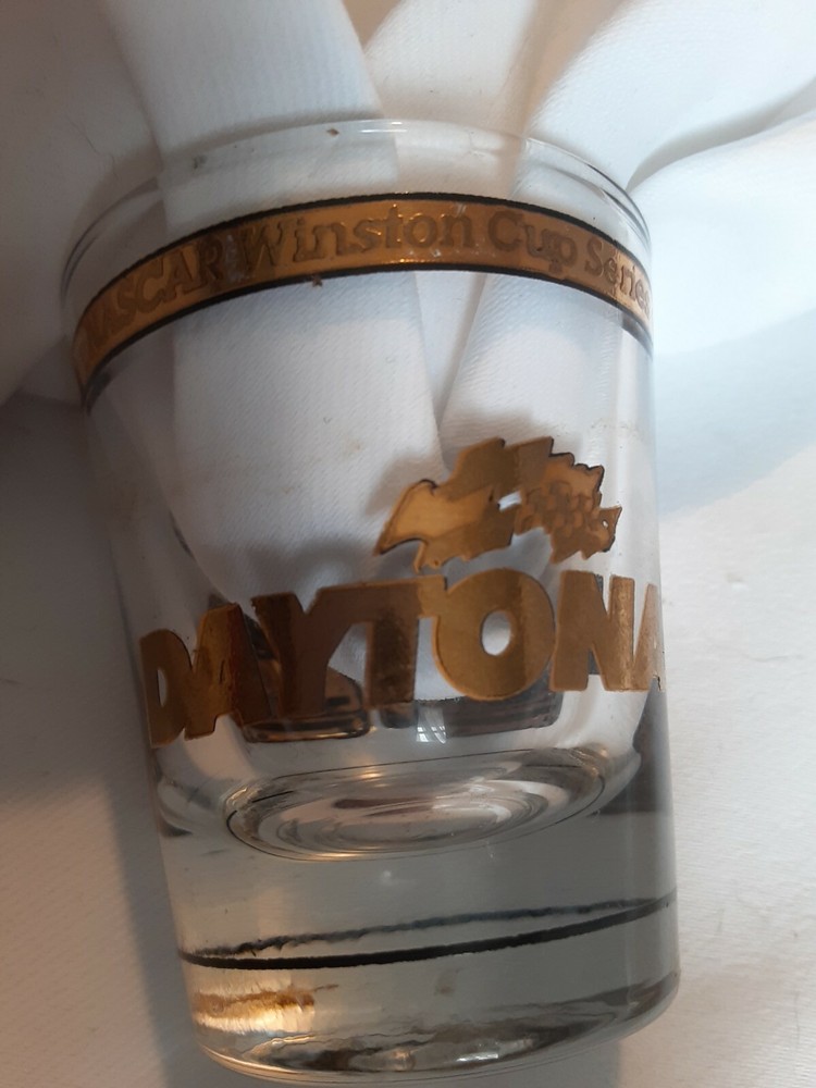 Vintage NASCAR Winston Cup Series Daytona Shot Glass Collectible