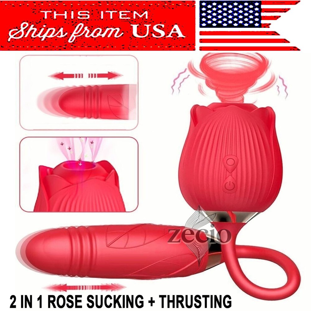 Rechargeable Massage USB Massager Relief Flower Rose Gifts for Women Waterproof