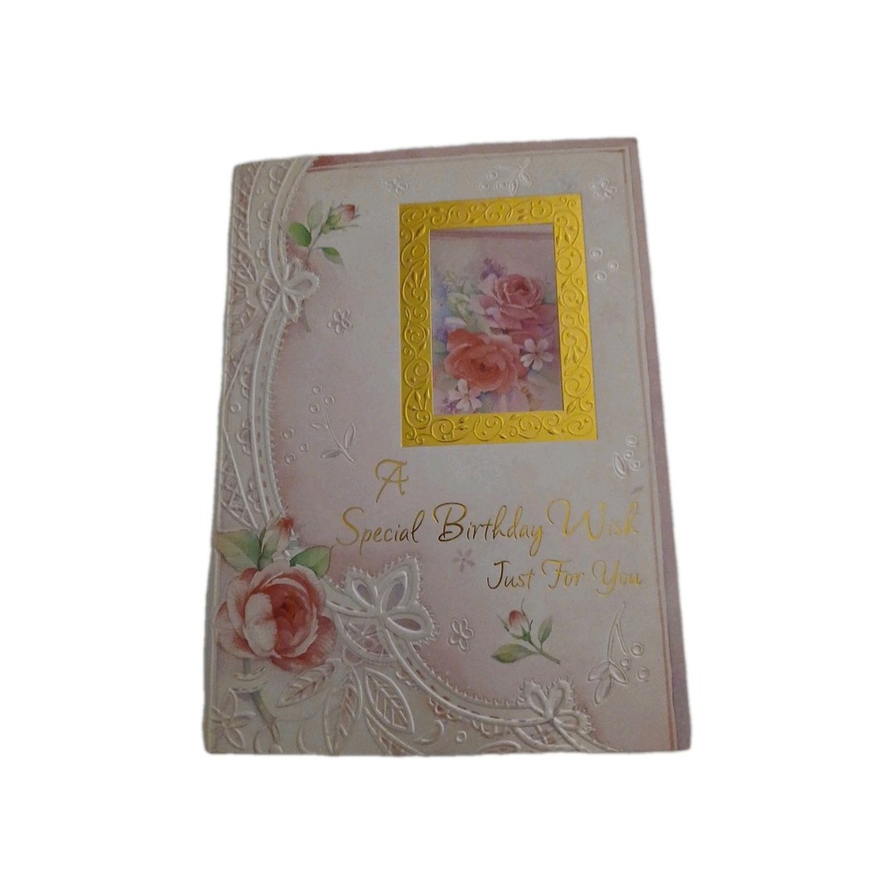 Happy Birthday Greeting Card With Matching Envelope
