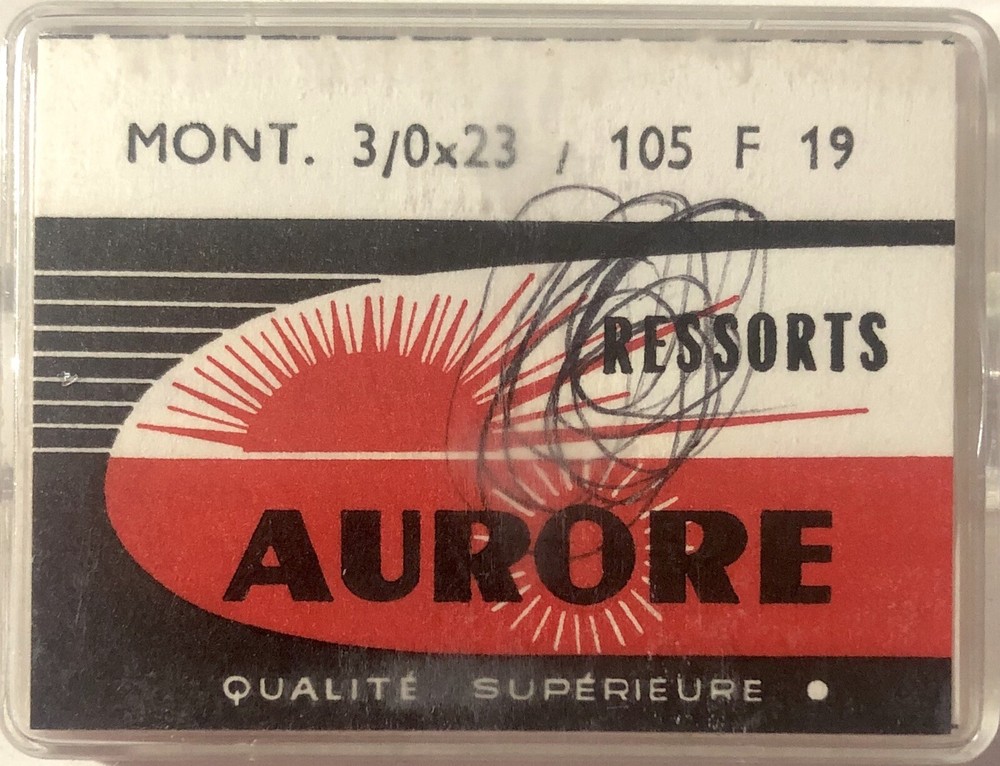 1X=1 Mainspring X 8610 1.05 X 0.075 Ø 6 Watch Spring 105 F 19 3 / 0 X 23