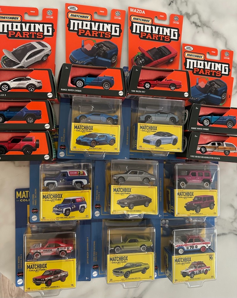 ## MATCHBOX MOVING PARTS## AND MATCHBOX COLLECTORS ## ALL NEW# GREAT CONDITION##