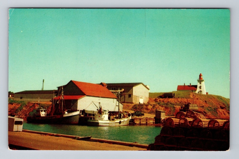 Souris-Prince Edward Island, Souris Light House, Antique Vintage Postcard