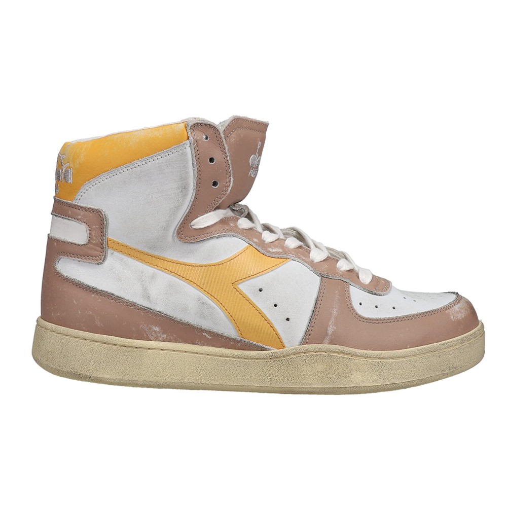 diadora Mi Basket Used High Top  Mens Brown Sneakers Casual Shoes 158569-D0052