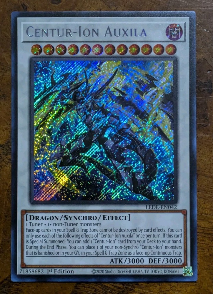 Centur-Ion Auxila LEDE-EN042 Secret Rare 1st Edition Near Mint Yu-Gi-Oh!