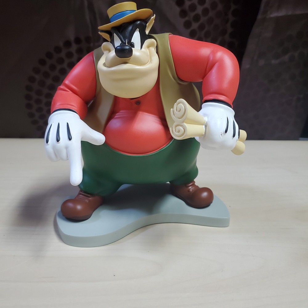 Extremely Rare! Walt Disney Villain Pete  Figurine Statue Hachette Collection