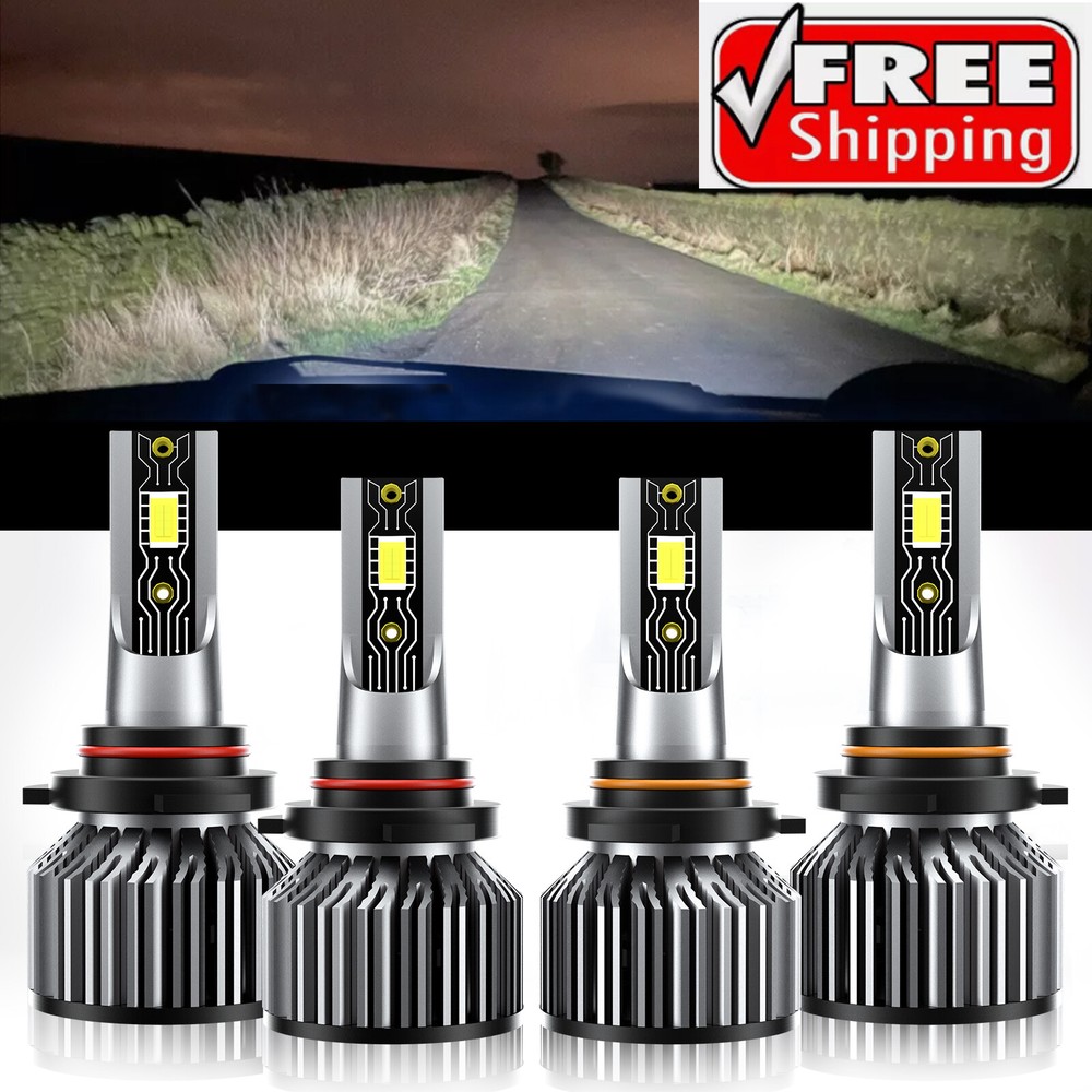 LED Headlight Car Bulbs 9005 9006 White For Chevrolet Avalanche 1500 2002-2006