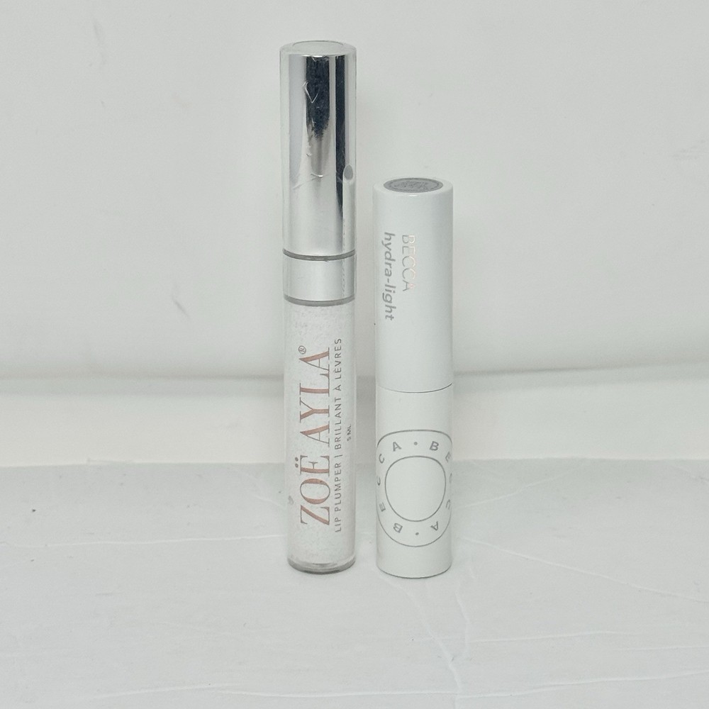 Becca Hydra Light Plumping Lip Balm and AYLA Lip Gloss Bundle  