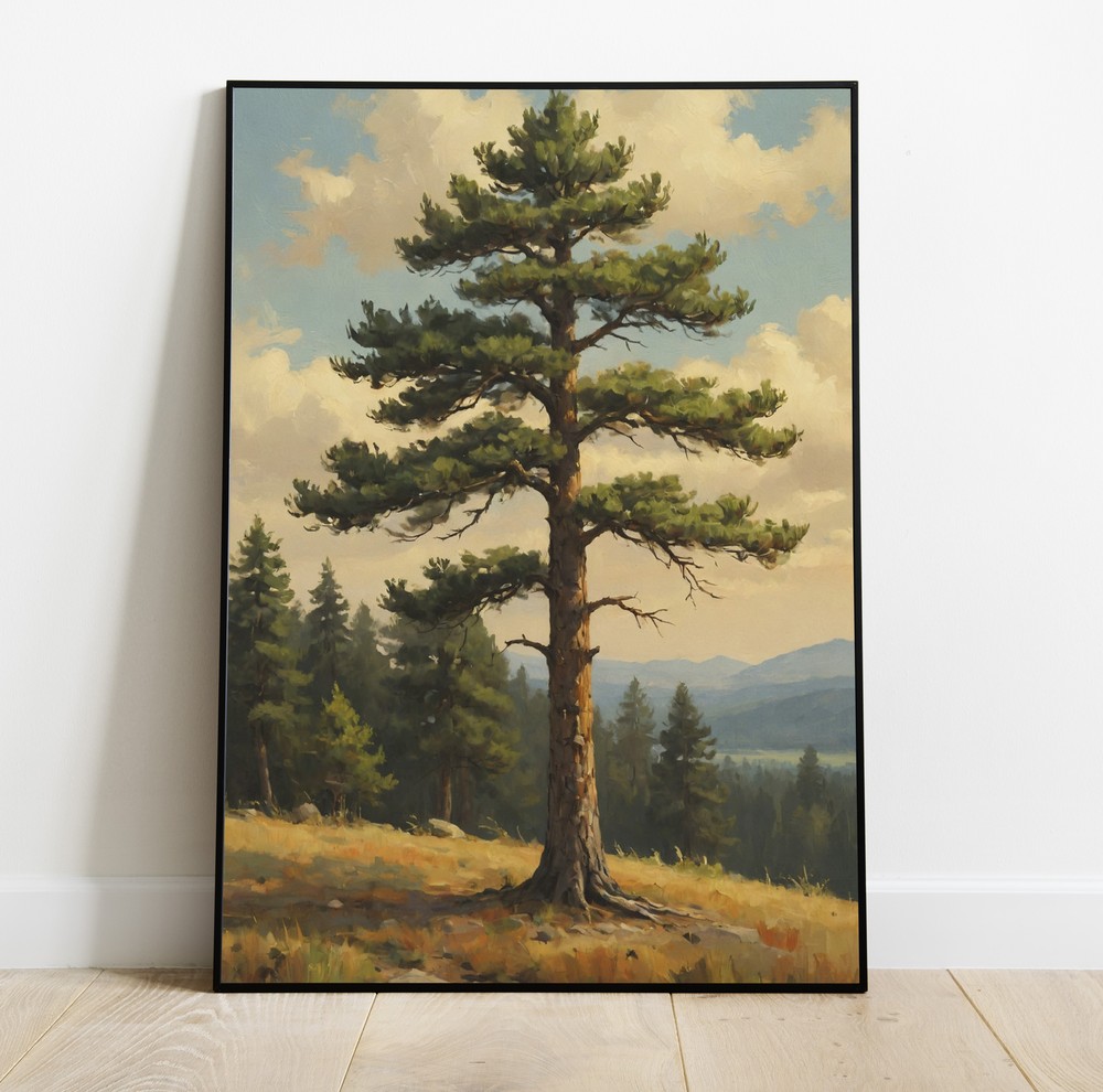 Lavish Winter Christmas Oil Painting for Beautiful Walls