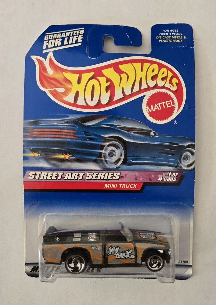 HOT WHEELS 1998 STREET ART SERIES MINI TRUCK  # 1 OF 4