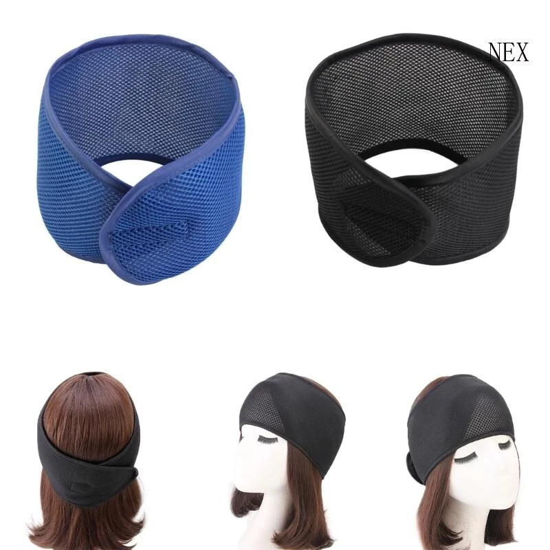 NEX Mesh Hair Wrap Headband for Sleeping and Spa Comfort
