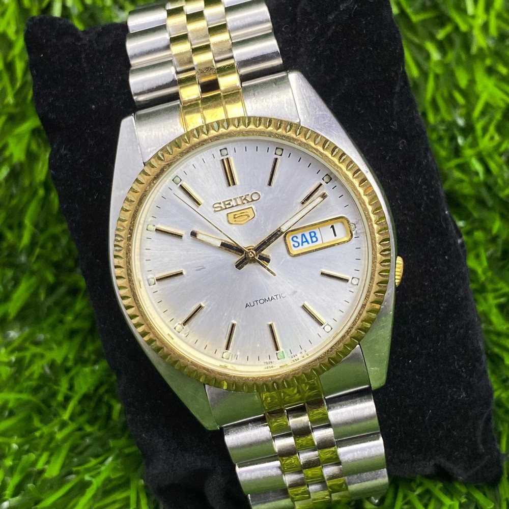 Rare Seiko President SNXJ90 AUtomatic 7S26-3110 white dial watch American Psycho