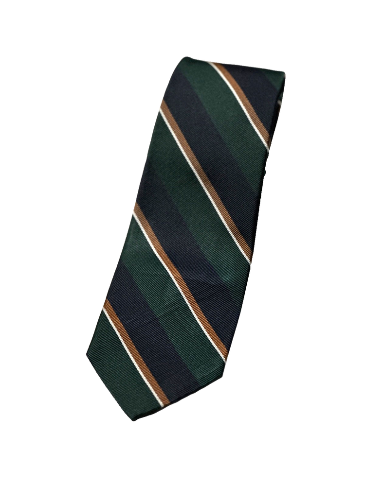 Vintage Brooks Brothers Makers Tie All Silk Striped Blue 3.25 x 56