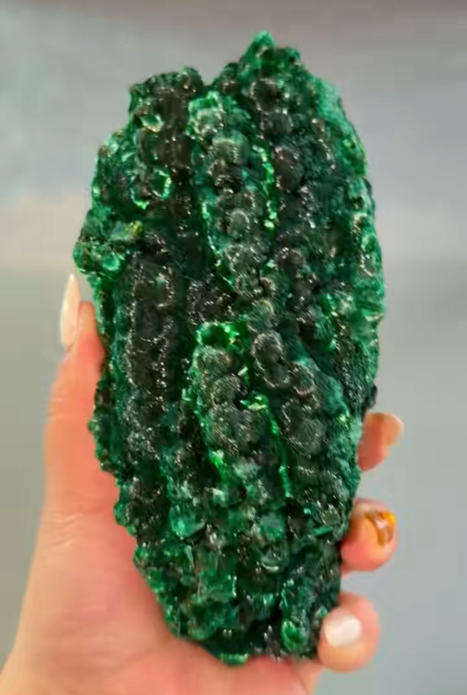 1.82LB Top Raw Natural Malachite Quartz Crystal Mineral specimens Reiki healing