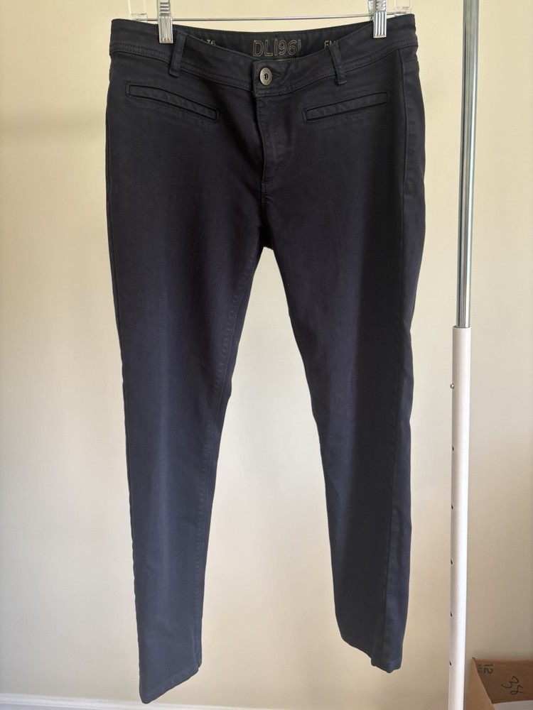 DL1961 Jeans Pants Womens Size 30 Emma Legging 4way Stretch 360 Comfort Black