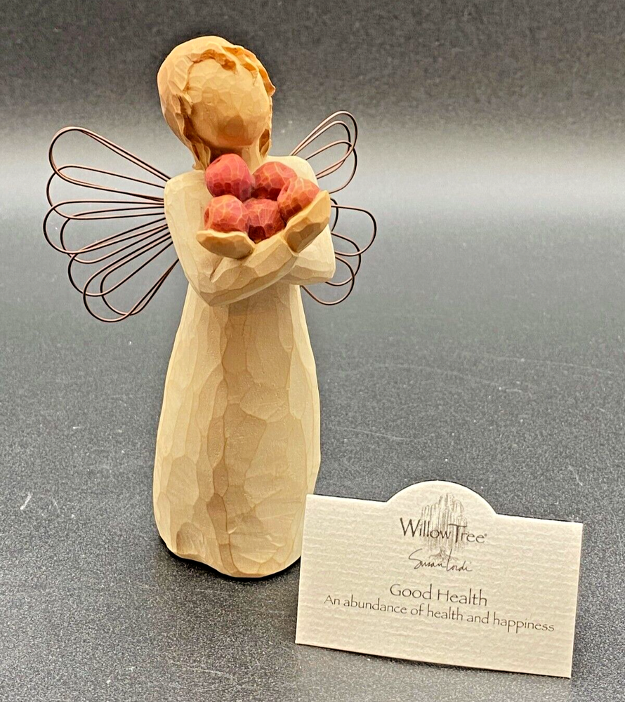 Willow Tree Good Health Demdaco 2003 Susan Lordi Girl With Apples 5.5