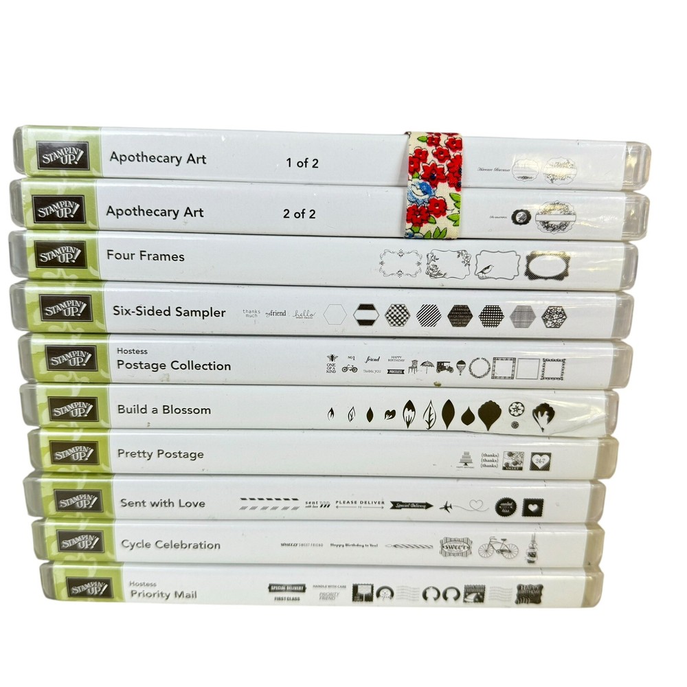 Lot of 9 Stampin Up Stamp Sets 79 Stamps