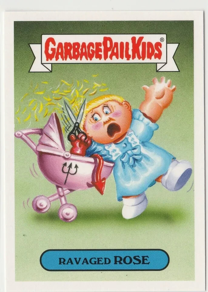 Ravaged Rose Garbage Pail Kids GPK 2018 Horror-ible Series 3a
