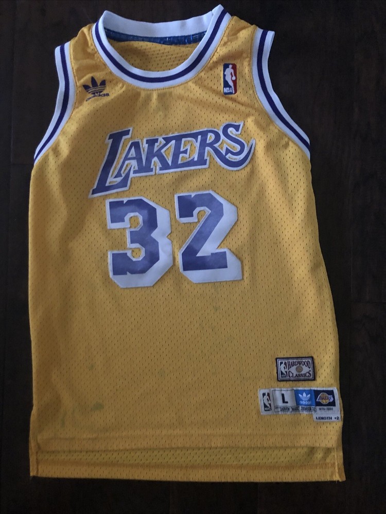 Adidas Magic Johnson Los Angeles Lakers Hardwood Classic Jersey Size S