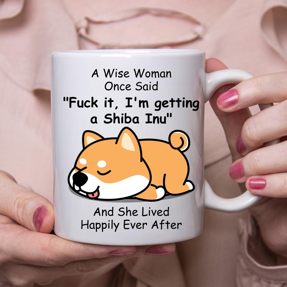 Funny Shiba Inugift For Women White Coffee Mug Coffee Cup