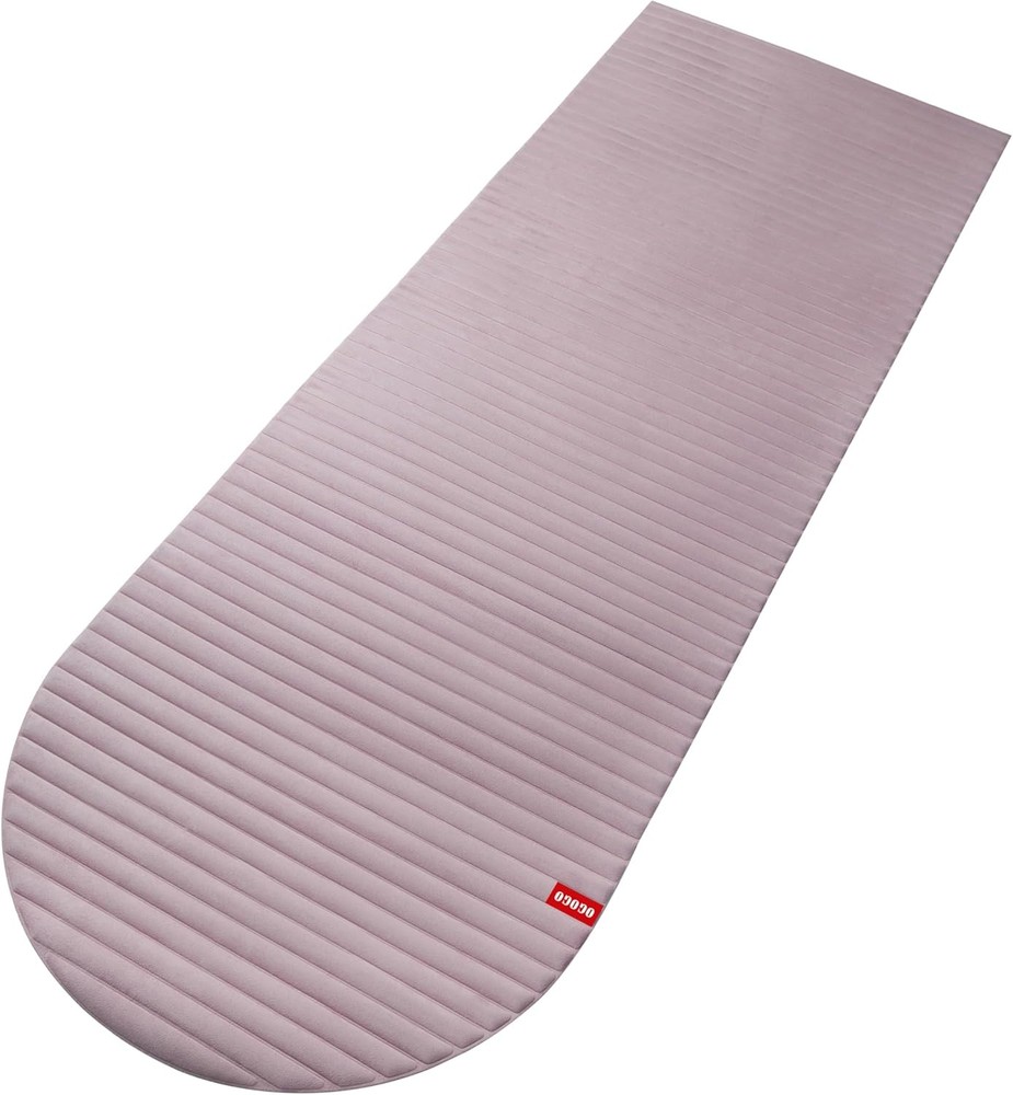 Extra-long 74x26 suede fitness mat with 1/3-inch thick poe material