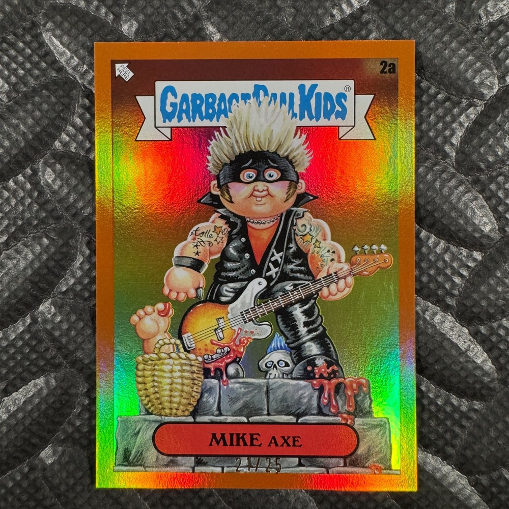 2025 TOPPS GARBAGE PAIL KIDS GREEN DAY 2A MIKE AXE ORANGE 21/25 MAX AXE