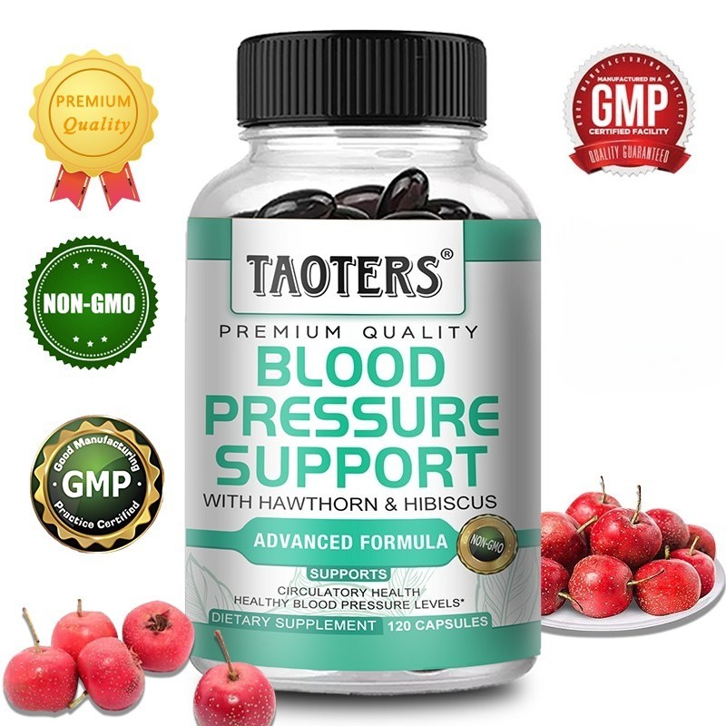 Blood Pressure Support -13 Herbs & Vitamins for Balanced Blood Pressure-120 Caps