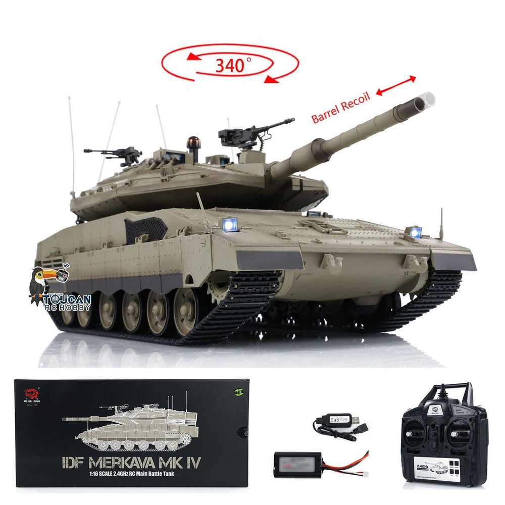 Limited Time Offer:1:16 IDF Merkava MK IV RC Main Battle Tank Heng Long 3958-image