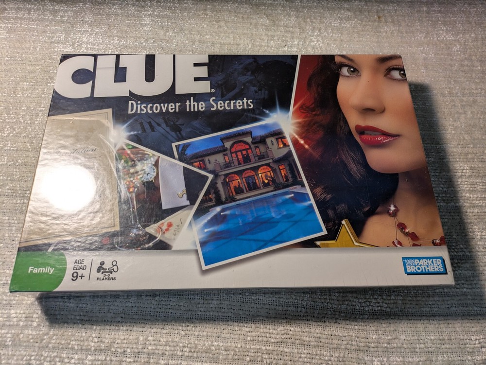 Clue Discover the Secrets Family Board Game, 3-6 players, Age 9+
