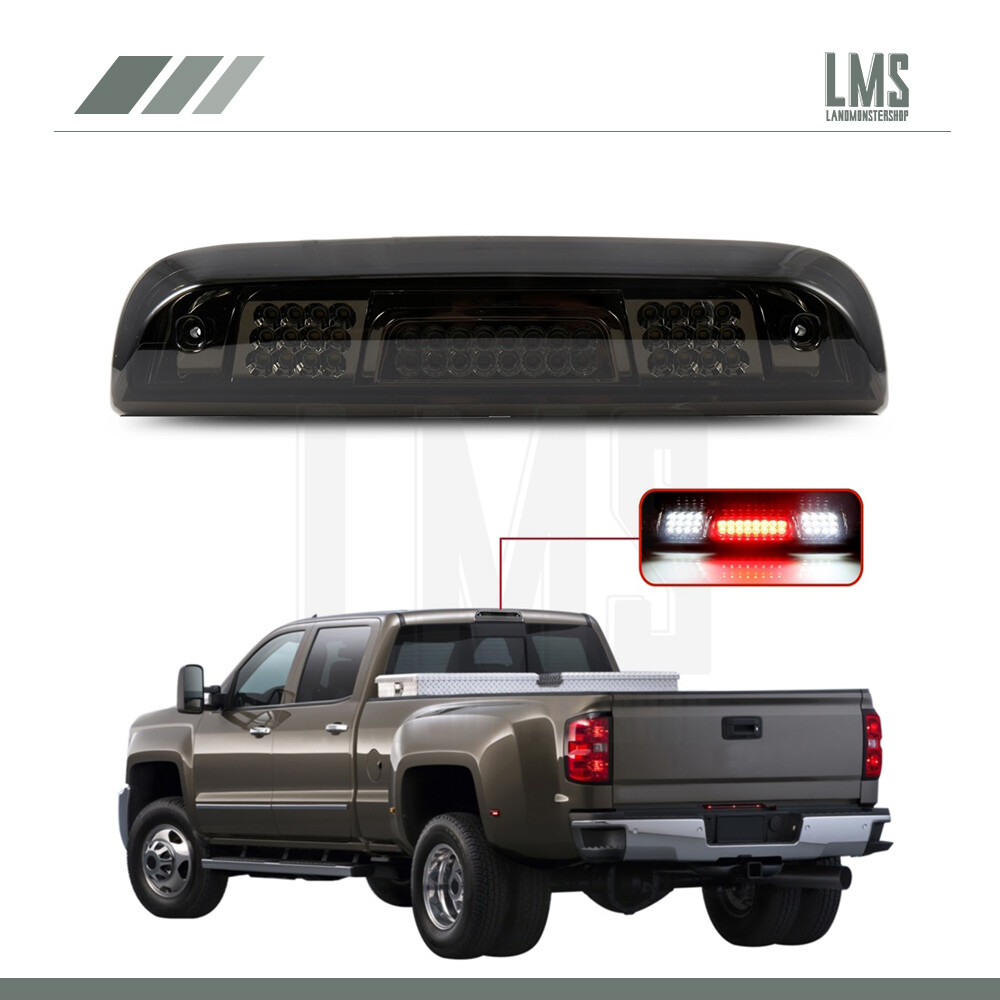 Smoke Lens GMC Sierra 1500 2014-2018 3rd Brake Tail Cargo Light