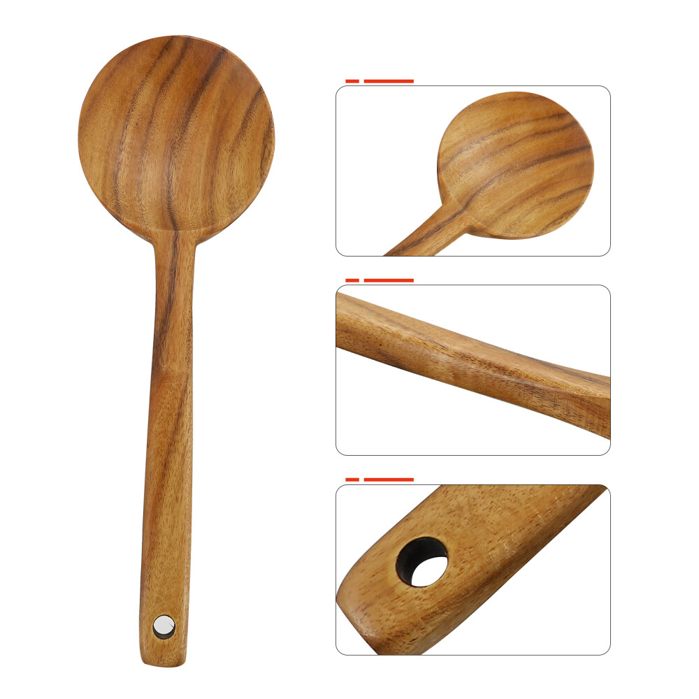 Wood Salad Spoons Wooden Ladle Slotted Spatula Turner Wood Candy Spoon