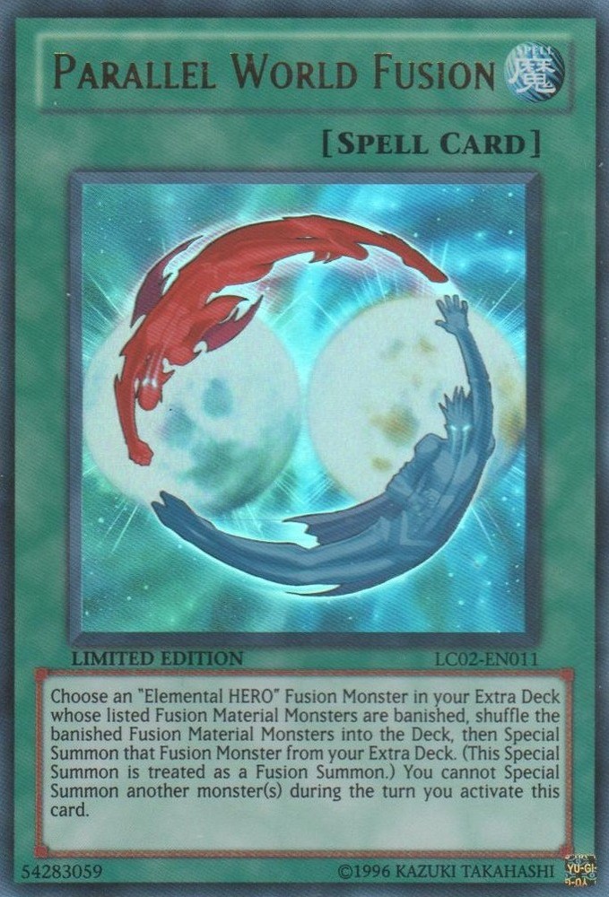 Parallel World Fusion Ultra Rare LC02-EN011 Limited Edition Moderately Played