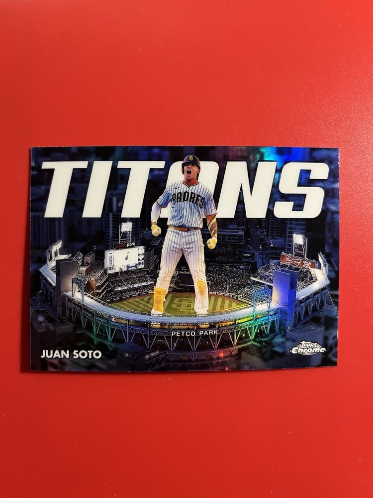 2023 Topps Chrome Juan Soto Titans Refractor Parallel #CT-6 Baseball Card