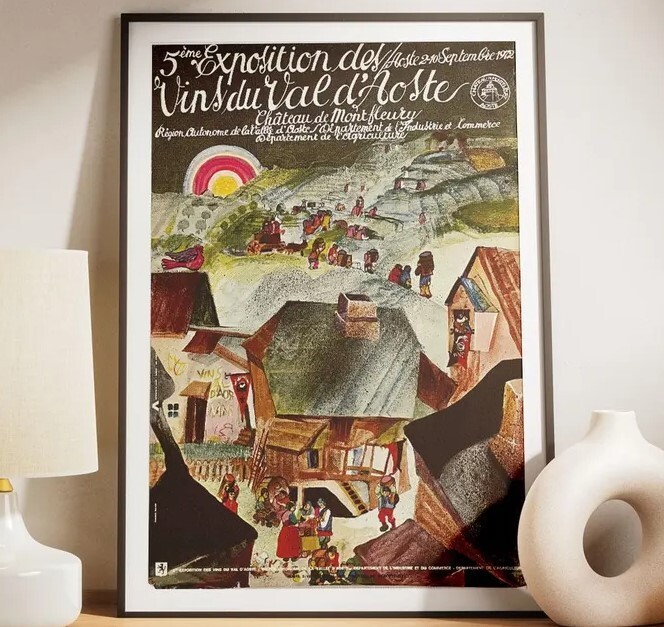 1972 Original Vintage 70s Event Poster - Retro Wall Art Decor