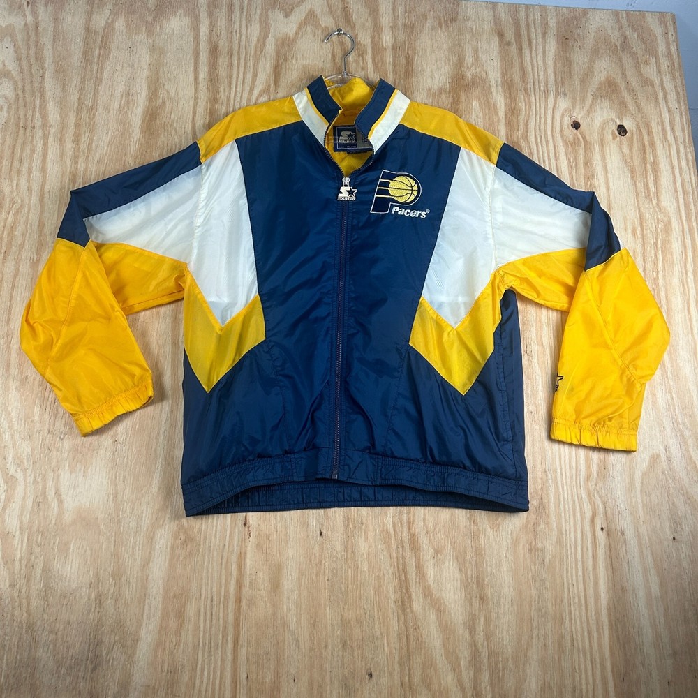 Vintage Starter NBA Indiana Pacers Windbreaker Jacket Men's Size L Multicolor