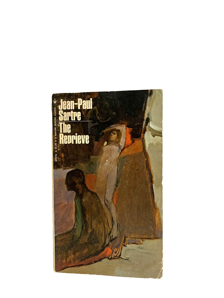 3 Vtg Paperback Books by Jean Paul Sartre: The Reprieve, Troubled Sleep & Nausea