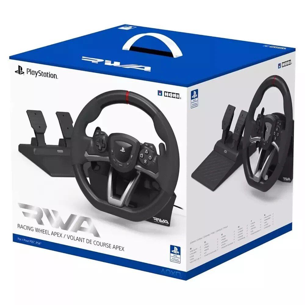 PS4 PS5 PC Racing Wheel with Pedals for Realistic Steering Gameplay  